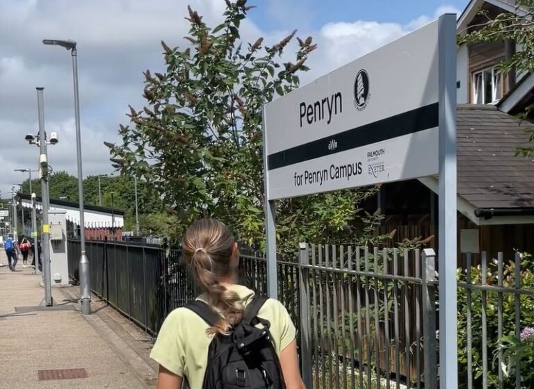 Penryn station sign