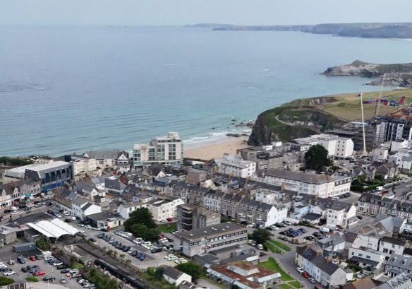 Aerial photo of Newquay