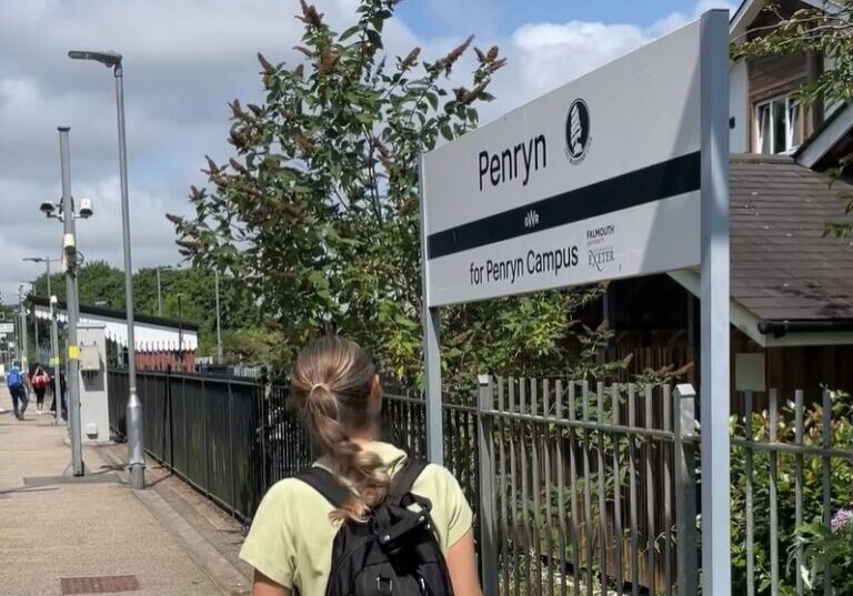 Penryn station sign